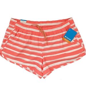 Columbia Bogato Bay Orange Printed Shorts -L  NWT